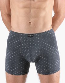 GINA pánské boxerky delší nohavička, šité, s potiskem 74172P