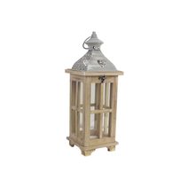 Dřevěná lucerna D3127/ Malá 42 cm