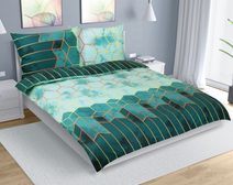 Povlečení bavlna na dvoudeku - 1x 200x220, 2ks 70x90 cm (200 cm šířka x 220 cm délka prodloužená) tyrkysová mandala