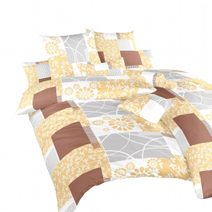 Povlečení bavlna Bluemoon nugát 140x220, 70x90 cm