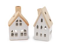 Keramická chaloupka / domeček na svíčku