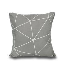 Povlak na polštář bavlna NORDIC COLLECTION GRID šedé