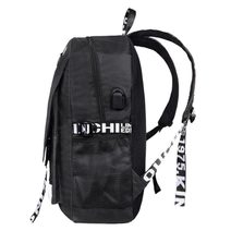 Fortnite svítící černý studentský batoh, USB port, Unisex