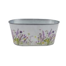 Květináč plechový ovál K4280/1 - 20 x 12 x 10 cm