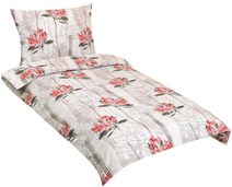 Saténové povlečení LUXURY COLLECTION 140x200, 70x90cm CORAL garden
