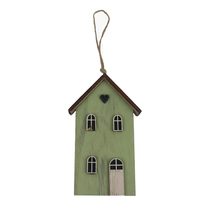 Dekorační domeček k zavěšení D5976/1 - 8,5 × 1,8 x 14 cm