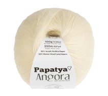 Příze ANGORA MERINO - 100g / 550 m smetanová