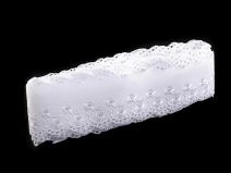 Krajka elastická 142 šíře 9,5 cm černá METRÁŽ