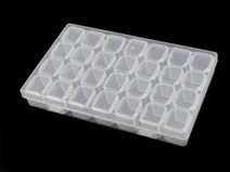 Plastový box / zásobník 10,5x17,5x2,5 cm