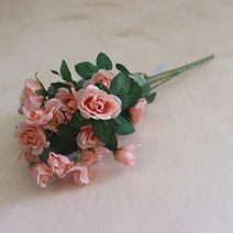 Kytice růže sv. růžová 371256-05 - 24 x 38 cm