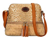 Crossbody dámská kabelka v korkovém designu T8297 typ 15