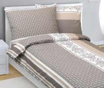 Povlečení krepové Kávová 80/368