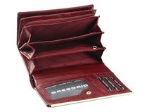 Černá lakovaná dámská kožená peněženka v dárkové krabičce