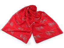 Šátek / šála se zlatým potiskem 70x180 cm