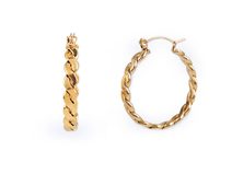 Náušnice z nerezové oceli splétané kruhy