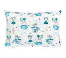 Povláček bavlna Modrá,Bílá 45/095