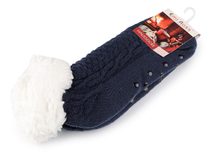 Ponožky zimní s protiskluzem, vlněné, krátké