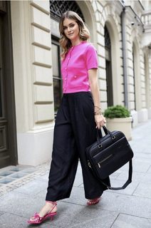 Peterson černá elegantní dámská taška na notebook a dokumenty