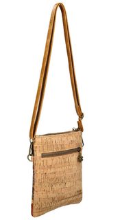 Kožená dámská crossbody kabelka v kroko designu tmavě hnědá
