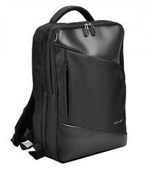 Pierre Cardin Elegantní černý pánský batoh s kapsou pro laptop, USB