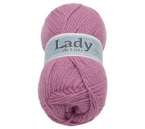 Příze LADY de Luxe - 100g / 238 m tmavá starorůžová