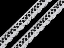 Bavlněná krajka šíře 18 mm paličkovaná METRÁŽ