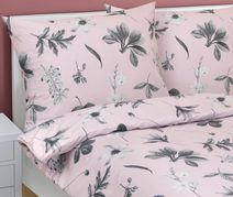 Povlečení bavlněné - 140x220, 70x90 cm Růže kávová