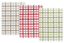 Kuchyňské utěrky - sada 3 kusů Béžová,Zelená,Červená 176 50x70 cm