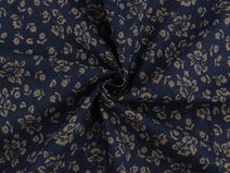 Bavlněná látka / plátno s řidší vazbou květinky METRÁŽ