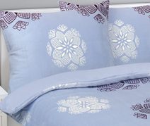 Povlečení mikroflanel struktura Vlnka béžová 140x200, 70x90 cm