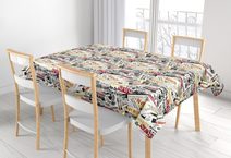 Ubrus ADÉLA - 100x100 cm Noviny červená