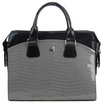 PUNCE LC-01 šedá dámská kabelka pro notebook do 15.6 palce