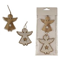 Anděl k zavěšení, 2 ks D4602 - 7 x 0,8 x 7 cm