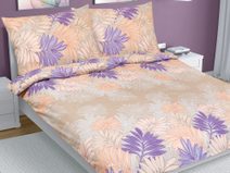 Povlečení francouzské 200x200, 2ks 70x90 cm Zahrada béžová