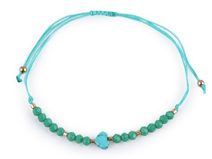 Náramek shamballa srdce a broušené korálky s AB efektem