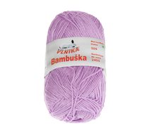 Příze BAMBUŠKA - 50g / 205 m světle fialová
