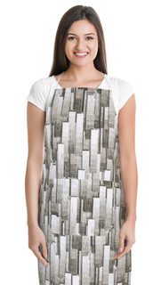 Kuchyňská zástěra EMA Šedá 7750/535 zástěra 67x84 cm