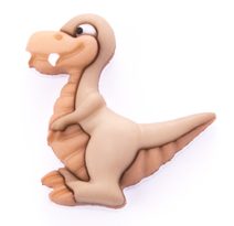 Exclusive - knoflík plastový Dinosaurus hnědý