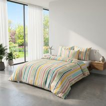 Bavlněné povlečení NORDIC COLLECTION 140x200, 70x90cm GRID modré