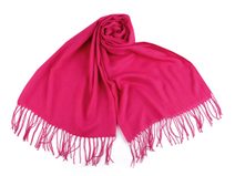 Letní šátek / šála s třásněmi jednobarevný 70x175 cm