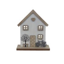 Dekorace domeček D6802 - 15 × 6 × 18.5 cm