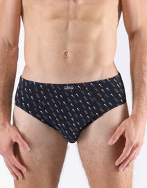 GINA pánské slipy nadměrné, šité, s potiskem 71129P