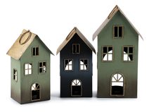 Kovový domeček na svíčku