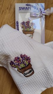 Dárkové balení utěrky SWAN Lavender - 1 ks