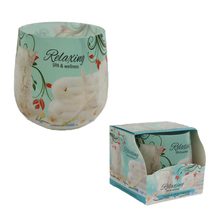 Svíčka vonná ve skle RELAXING SPA & WELLNESS, 100g G - dia 7,5 × 7,8 cm