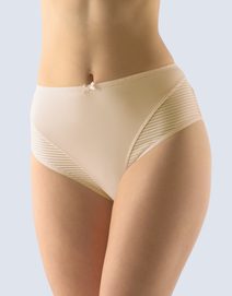 GINA dámské kalhotky klasické ve větších velikostech, větší velikosti, šité, jednobarevné 11067P