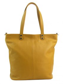 Kožená džínově modrá dámská kabelka do ruky v kroko designu Merle