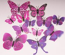 Sada 12-ti motýlů s magnetem