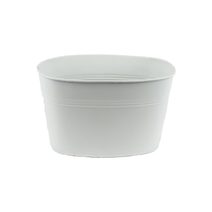 Květináč plechový ovál K3949/1 - 19 x 11,5 x 12 cm