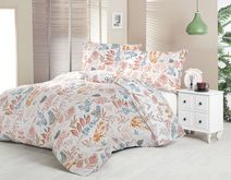 Saténové francouzské povlečení LUXURY COLLECTION 1+2, 220x200, 70x90cm CORAL garden